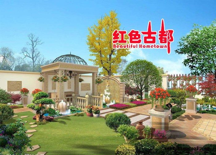 庭院园林设计花园木屋市政公园设计 时尚古建设计 现代欧式庭院设计图5