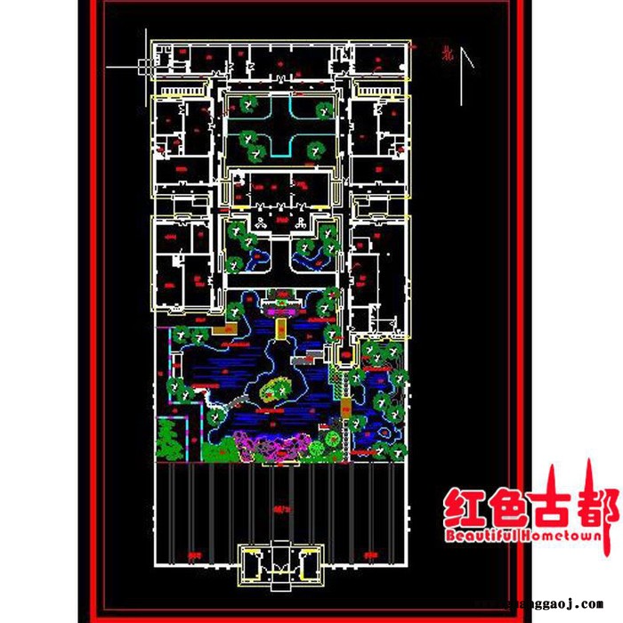 庭院园林设计花园木屋市政公园设计中式元素古建设计海派庭院设计欧式庭院设计图1