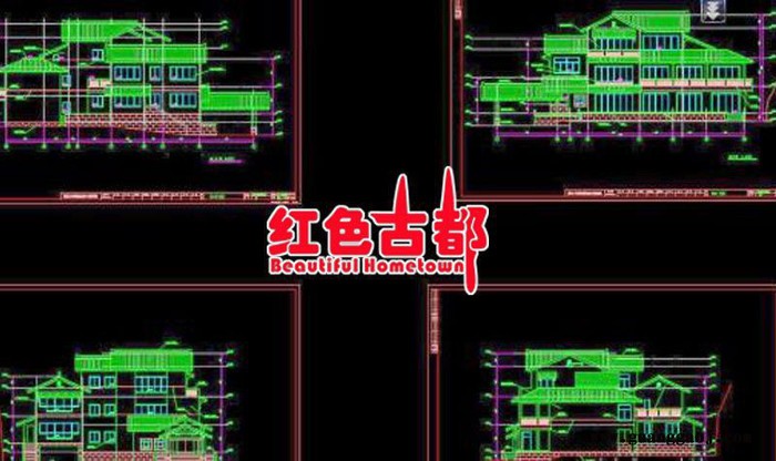 庭院园林设计花园木屋市政公园设计中式元素古建设计海派庭院设计欧式庭院设计图3