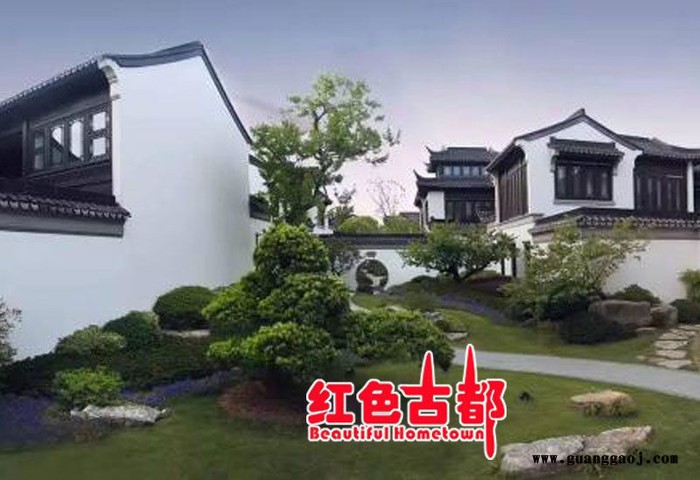红色古都庭院园林设计花园木屋市政公园设计古建设计欧式庭院海派庭院设计图7
