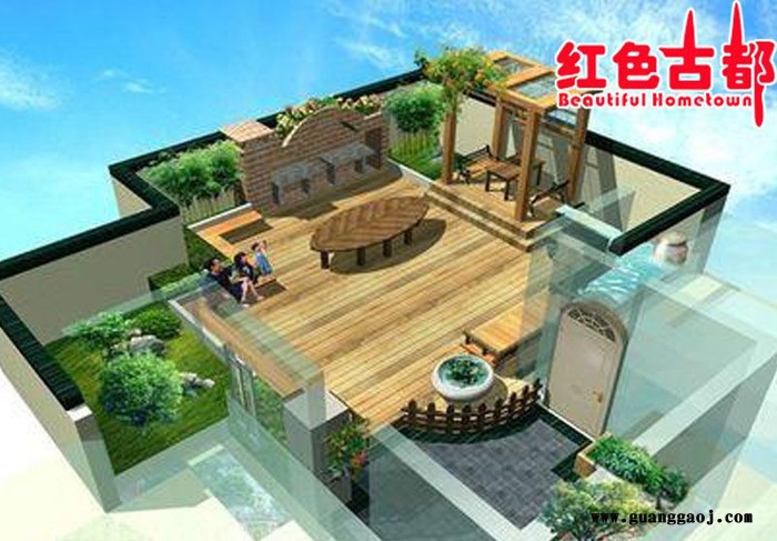 庭院园林花园木屋市政公园设计中式元素古建欧式庭院海派庭院设计图1