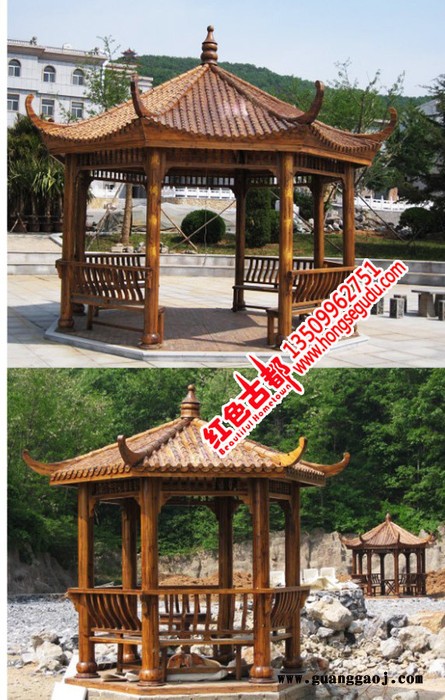 中式庭院 园林设计   花园设计  木屋设计 市政公园设计 古建设计仿古图3