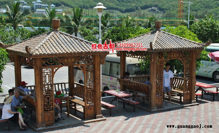 庭院 园林设计 中式元素  古建设计 花园设计  木屋设计 市政公园设计图8