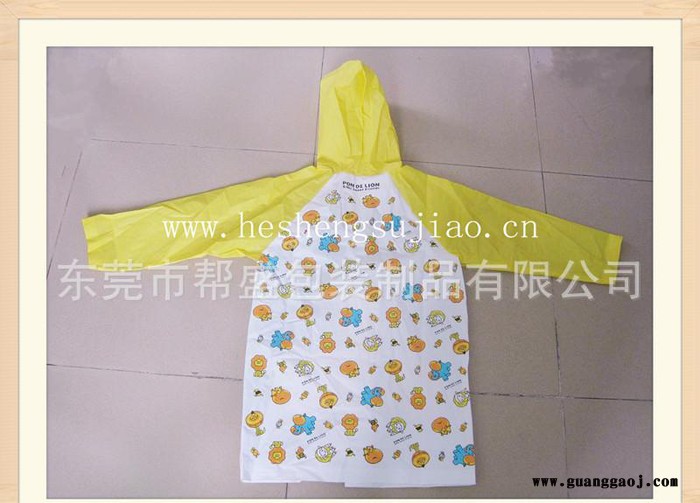 帮盛全国低价出售EVA环保连体雨衣  电压卡通雨衣 环保透气设计图2