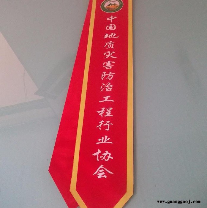 森源时尚提供成品绶带加工丝网印刷  森源SD-0107礼仪绶带制作图2