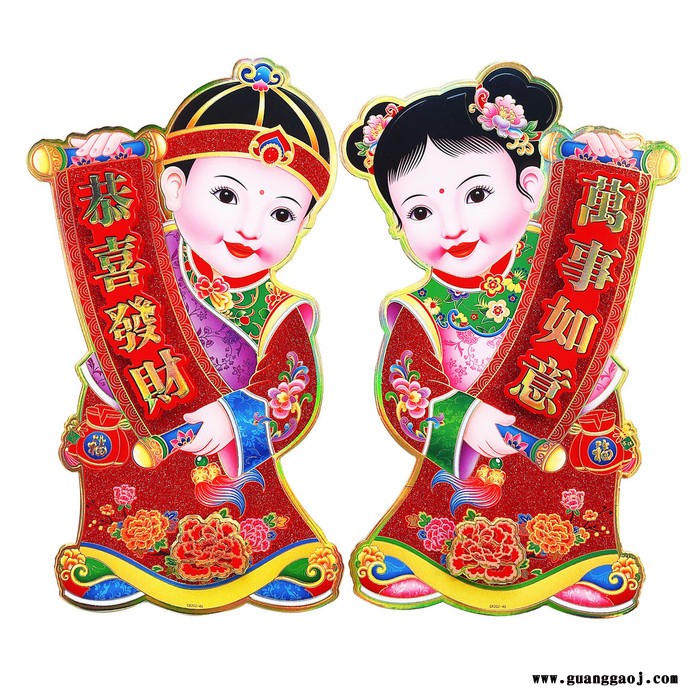 **2020年聚贯工厂广西省南宁市桂林市柳州市北海市崇左市**春节用品年画价格便宜批发**定制作印刷款式火爆图2