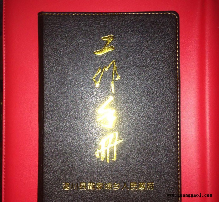 笔记本皮套制作  烫金字本子logo印刷 皮革精装本定制图3