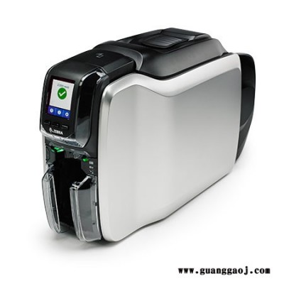 塑料卡片打印机 ZEBRA ZC300 双面证卡打印机 工作证打印机 校园卡打印机 一卡通制卡机 借阅证打印机