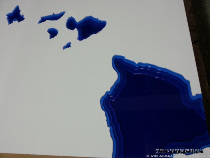 供应亚克力制品压克力地图图1