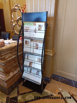北京资料架金属宣传架汽车宣传册展架4S店展架前面折页架取阅架电信展架图3