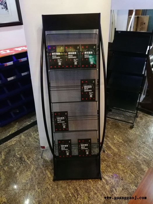 落地资料架金属资料架营业厅单折页架邮政小册子展架资料收纳架楼盘图展架图5