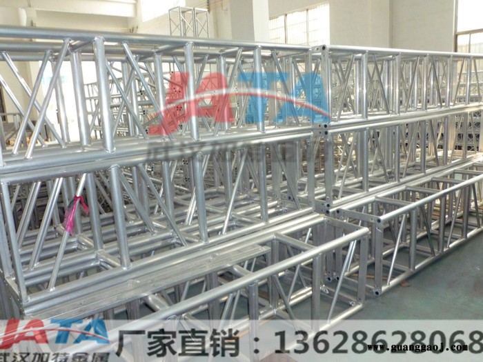 甘肃400*600加强型灯光展架 活动展架舞台 舞台桁架 铝桁架航架珩架行架 铝合金方管桁架图4