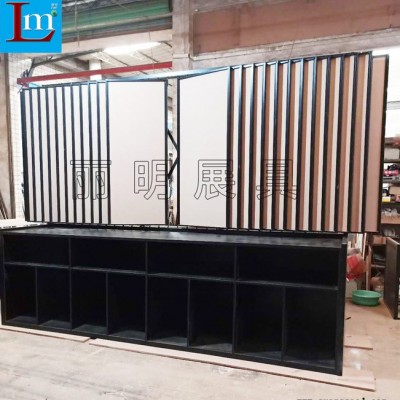 定制丽明牌LM-T013L墙纸涂料硅藻泥贝艺术漆组合柜