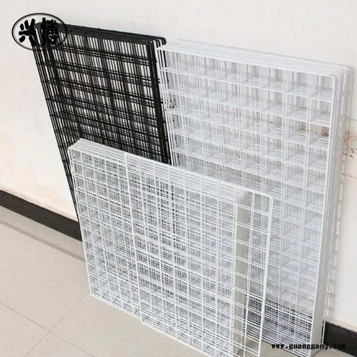 超市展架背网 白色喷塑展架挂网 焊接工艺网片图2