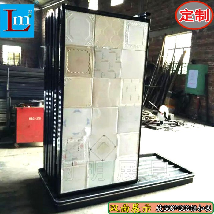 定制丽明牌LM-L011铝扣板展示架 集成吊顶架 天花板展柜 **图2