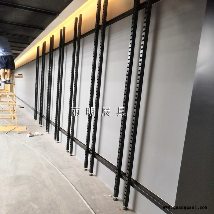 定制丽明牌LM9062L 瓷砖展示架 地砖双面冲孔管展架专业生产图4