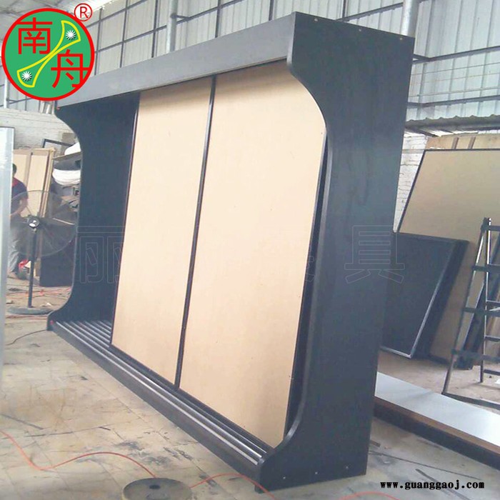 定制南舟牌LM-T005 双排平拉墙纸柜 涂料展示架 壁纸推拉柜报价 双排平拉墙纸架图4