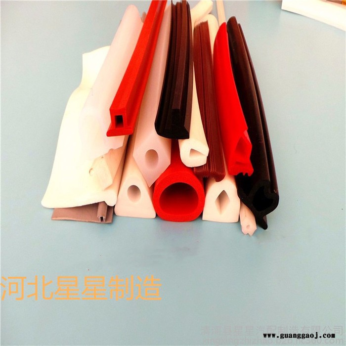 厂家供应彩色硅胶耐高温环保管圆条钢板展架硅胶收边条图7