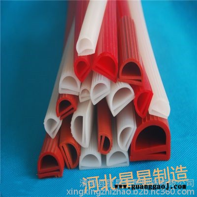 厂家供应彩色硅胶耐高温环保管圆条钢板展架硅胶收边条图3