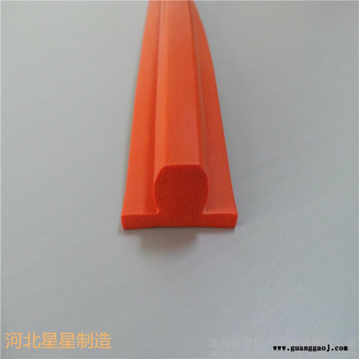 厂家供应硅胶海绵发泡密封条钢板展架硅胶收边条图5