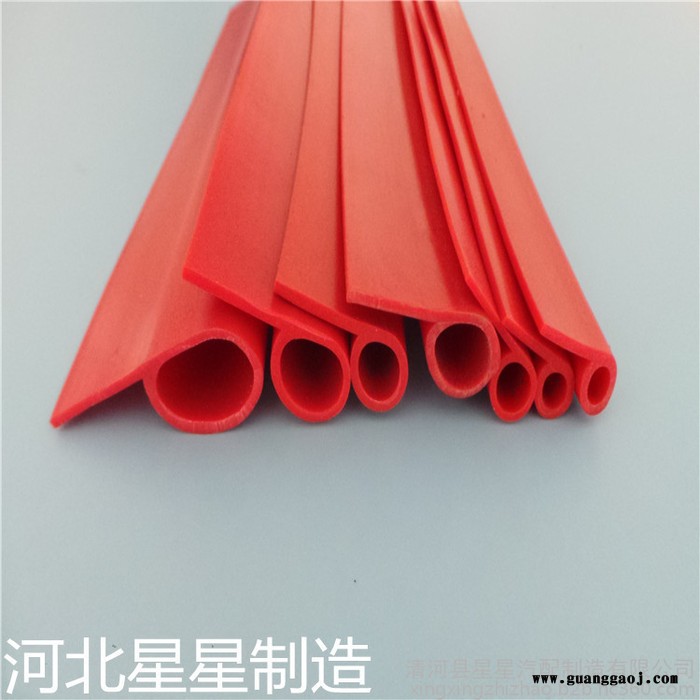 厂家供应硅胶海绵发泡密封条钢板展架硅胶收边条图4