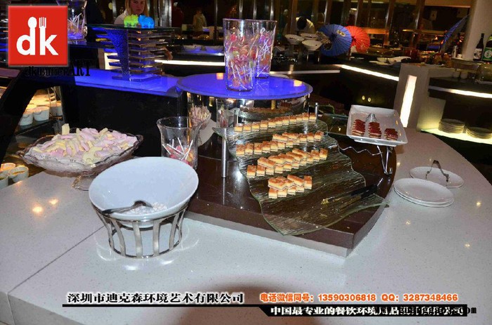 自助餐台设计制作 自助餐用具 食品展架 餐厅用品