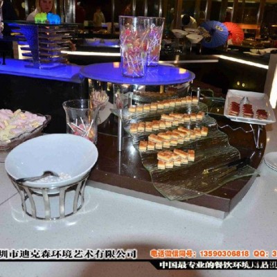 自助餐台设计制作 自助餐用具 食品展架 餐厅用品