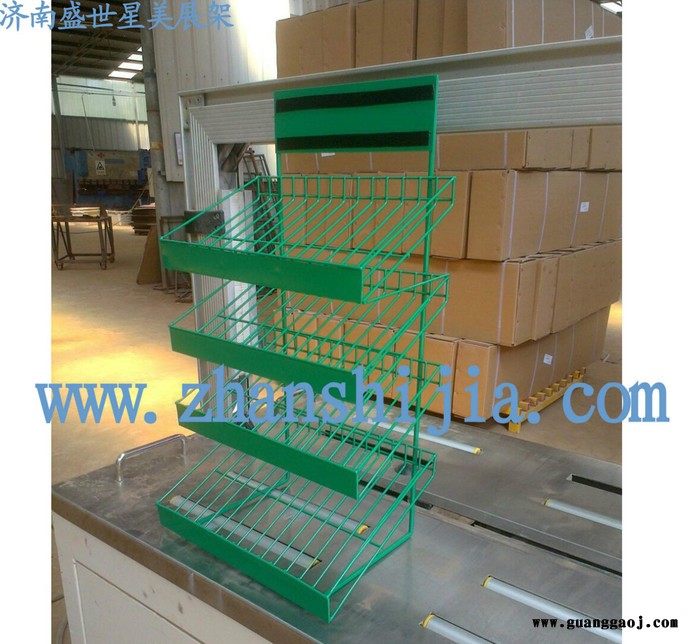 饮料展架，金属小挂架，铁丝架，挂圈展架图2