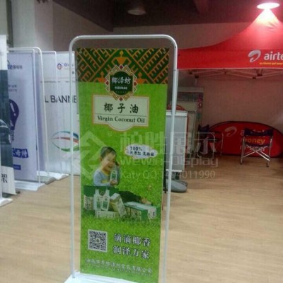 y弹簧门型展架，弯管铁门型展架