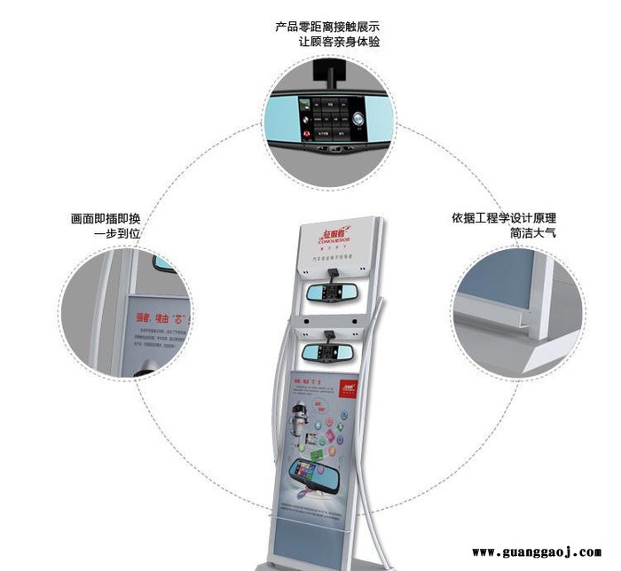 汽车展柜 五金导航仪展架 双层后视镜展架 直销特价图2