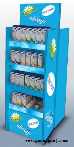 供应卖点彩妆用品纸展架图2