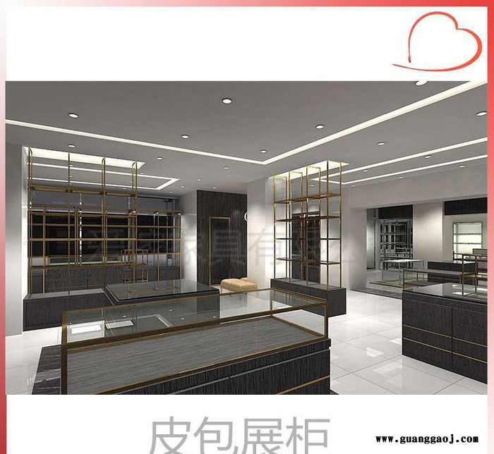 佛山爱傢品牌包包 不锈钢展架 箱包展示架 包包陈列柜图2