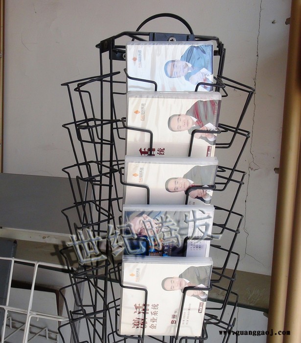 供应明信片展架，贺卡展架，旋转展示架，CD架图3