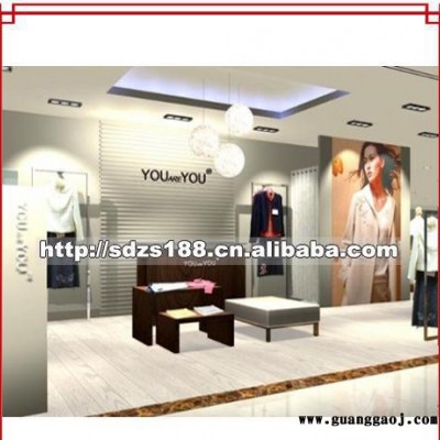 深圳品牌 服装店展架 中山不锈钢架 服装店网架 女装店展示架