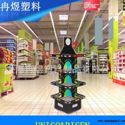 批量终端PP展架 折叠塑料货架 瓦楞展示架 印刷展架