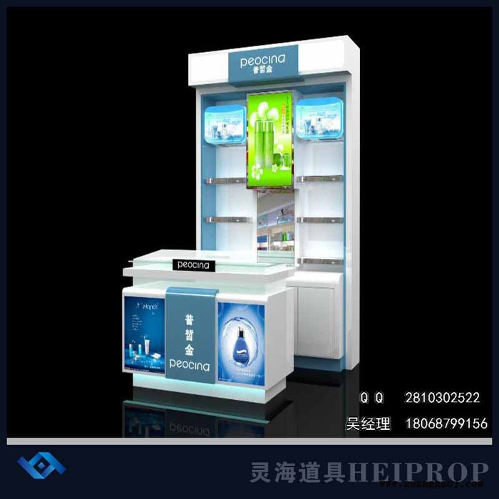 常州灵海 有机玻璃化妆品展台/展柜/展架/亚克力制作展架图3