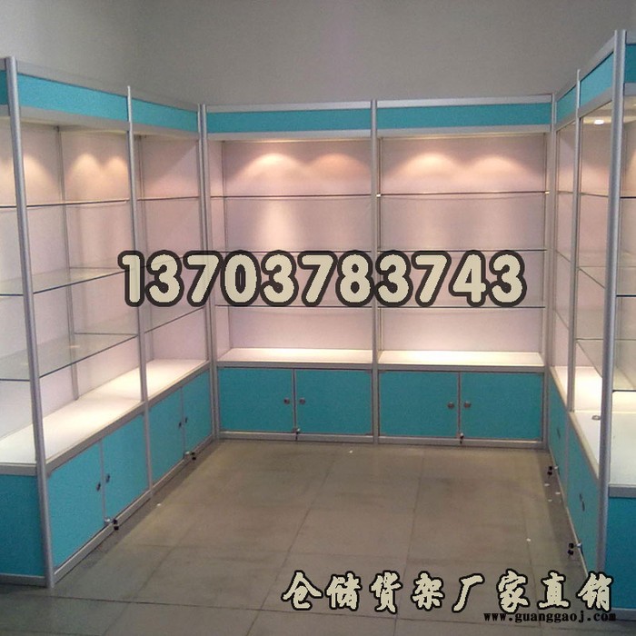 新品钛合金**展架 工艺礼品展柜展示柜图2