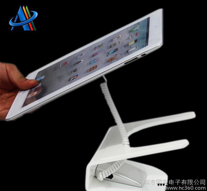 平板电脑防盗器，ipad防盗展架，三星苹果通用平板防盗展架图1