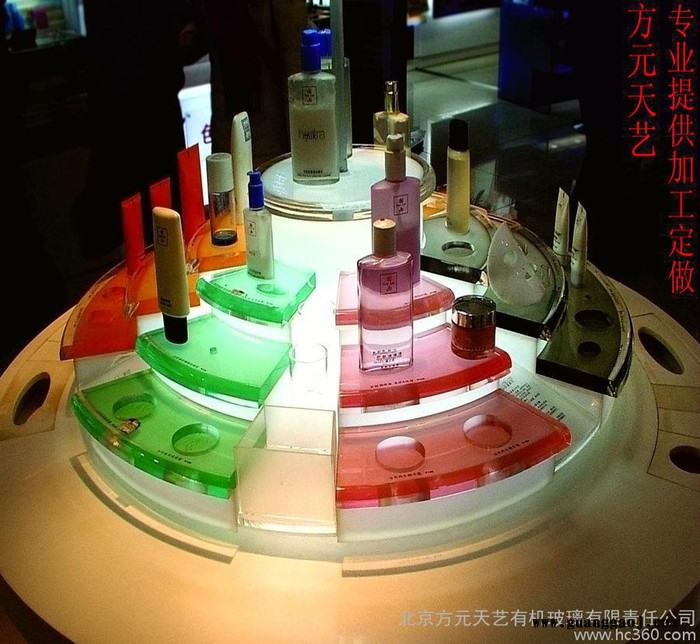 亚克力化妆品展架 产品陈列架北京方元天艺有机玻璃制品展架加工图3
