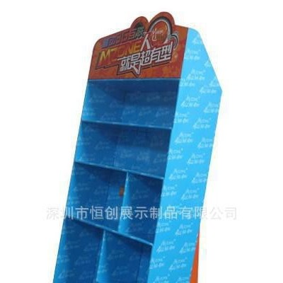 专业生产**超市纸展示盒 纸展架 防潮纸堆头 台式纸货架
