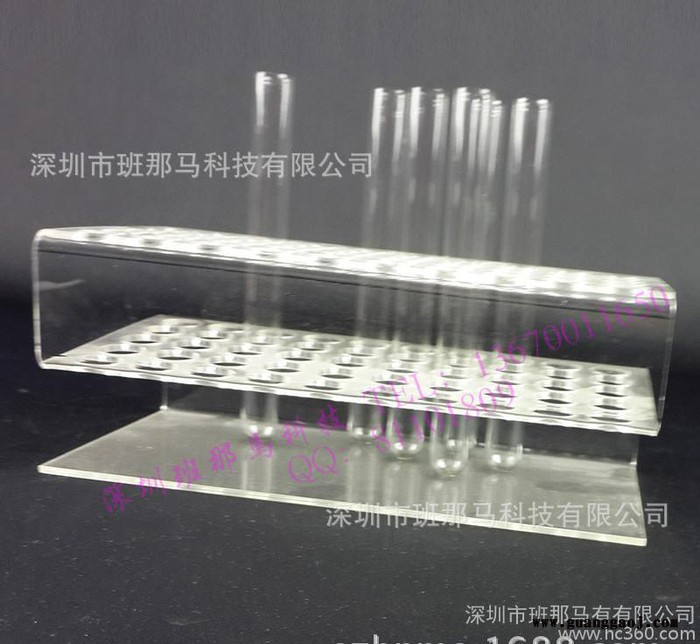 高透明有机玻璃实验试管摆放架 亚克力圆孔试管展架图3