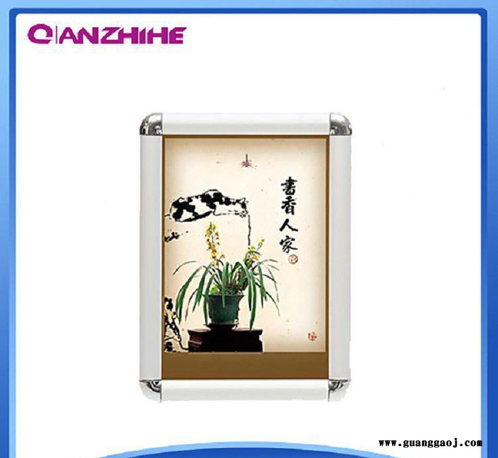 直销  包角展示框 壁挂式铝合金广告框 精美相框 宣传展架图2