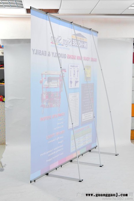 供应柏胜展示器材有限公司X1铝合金折叠L架X展架 便捷架批发图2
