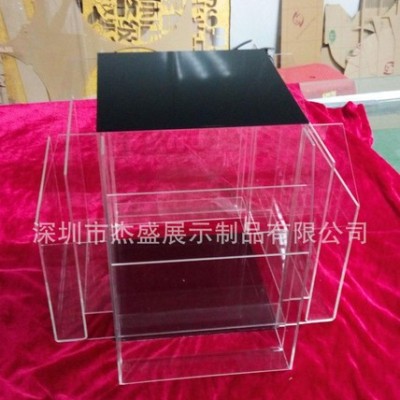 ,亚克力杂志架，宣传单架，手动旋转杂志架，4面双层，A4尺寸