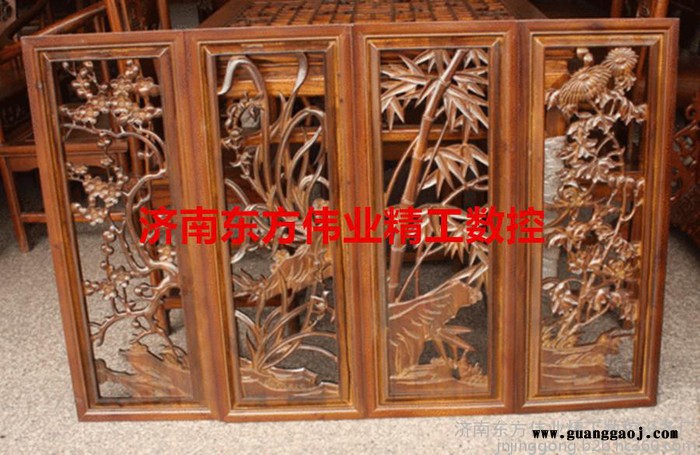 山东济南数控木工雕刻机厂家 板式家具门板雕刻机 自动上下料开料机 广告迷你字楼梯浮雕雕刻视频图7