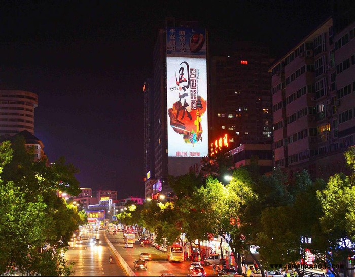 X直销户外楼体投影设备 墙体广告投影灯 户外动态互动视频机图5
