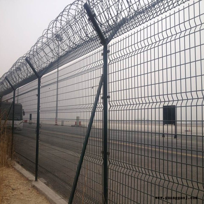 朋英 ** 机场隔离网 机场临路边隔离网护栏 机场安全防护隔离网图2