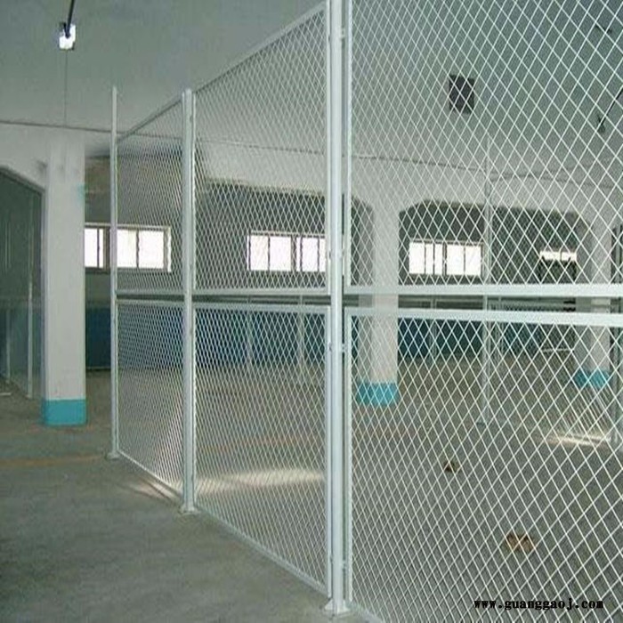 朋英 生产销售 车间隔离网 仓库框架护栏网 浸塑可移动隔离网图5
