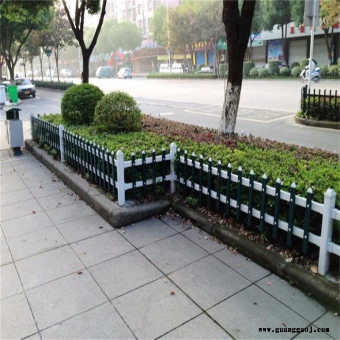 园林草坪护栏，景观工程围栏供应，百色市园艺护栏工程厂，PVC栏杆全国供应 南宁塑钢围栏供应图4
