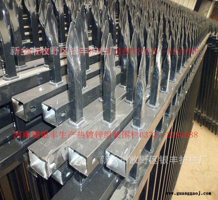 别墅院墙护栏|厂区隔离栏杆| 铁栅栏围墙价格河南新乡护栏图2